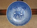 1965 PORCELAIN MOTHER DOE & FAWN COLLECTOR PLATE