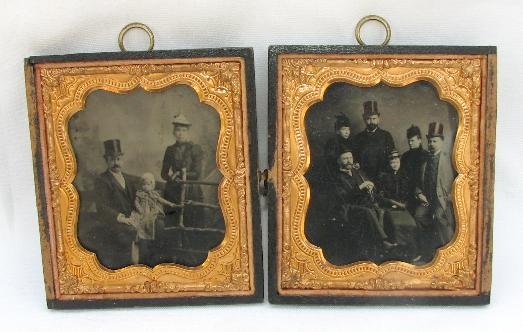 PAIR OF CASED TINTYPES