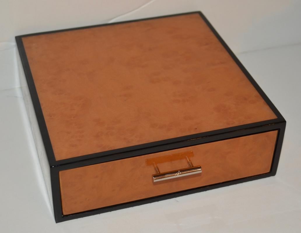 Parker - Duofold Chocolate Pinstripe Mechanical Pencil in Birdseye Maple Box