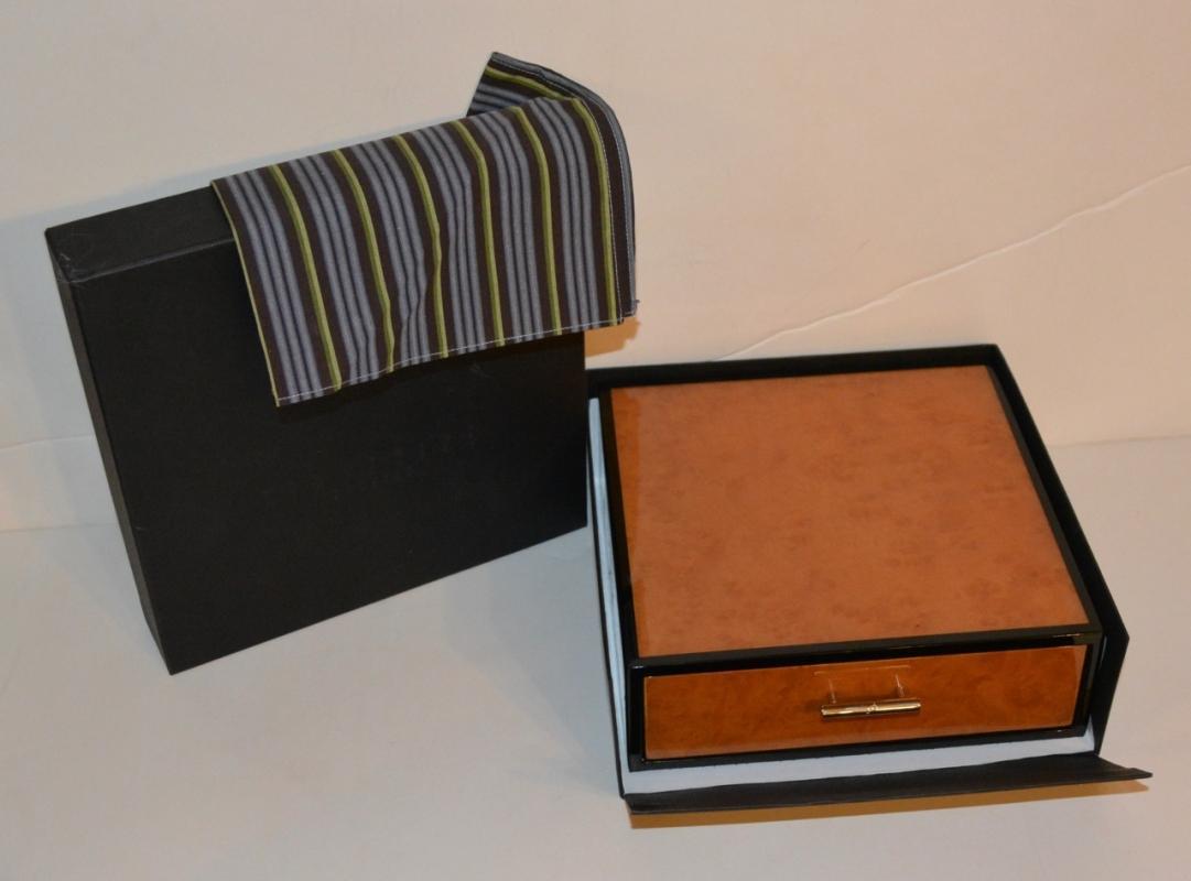 Parker - Duofold Chocolate Pinstripe Mechanical Pencil in Birdseye Maple Box