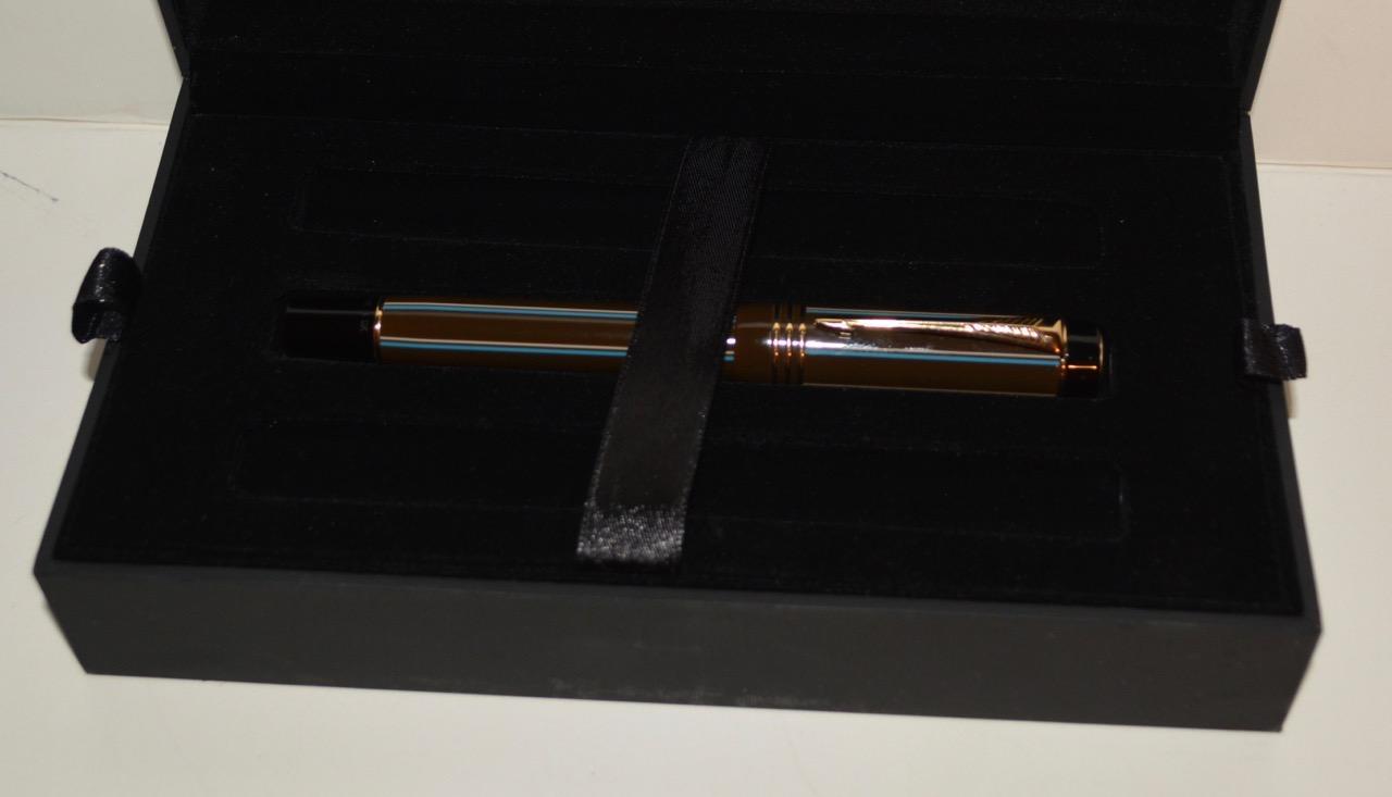 Parker - Duofold Chocolate Pinstripe Rollerball Pen