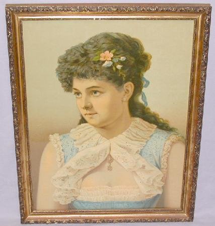 PAIR OF BEAUTIFUL VICTORIAN CHROMOLITHOGRAPHS