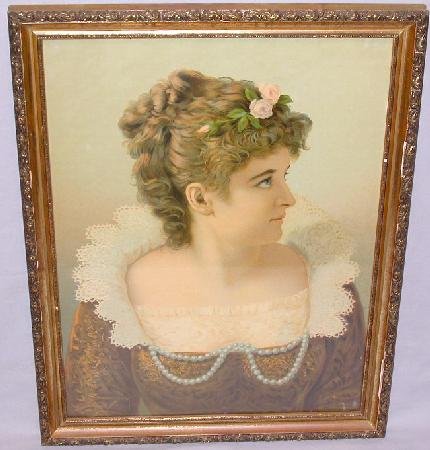 PAIR OF BEAUTIFUL VICTORIAN CHROMOLITHOGRAPHS