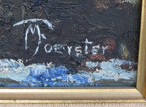 OIL ON CANVAS SEASCAPE