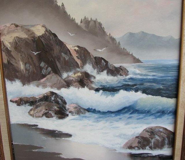 OIL ON CANVAS - SEASCAPE