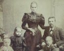 LARGE FAMILY PHOTOGRAPH IN GREAT VICTORIAN FRAME!!