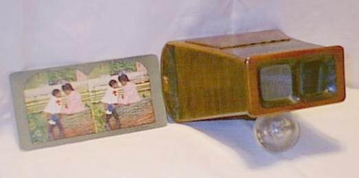 HAND HELD BREWSTER STEREOSCOPE