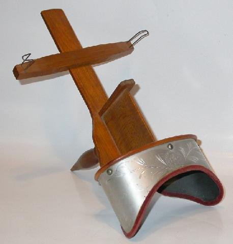 LOVELY ETCHED METAL HOOD STEREOSCOPE