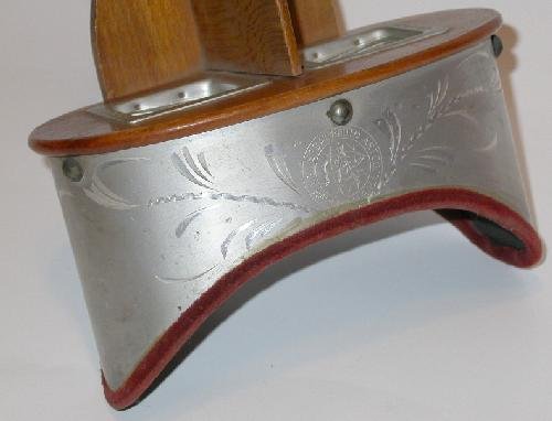 LOVELY ETCHED METAL HOOD STEREOSCOPE