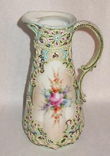OUTSTANDING ENAMELED VICTORIAN CHOCOLATE POT