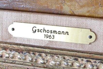 BEAUTIFUL OIL ON CANVAS BY LUDWIG GSCHOSMANN