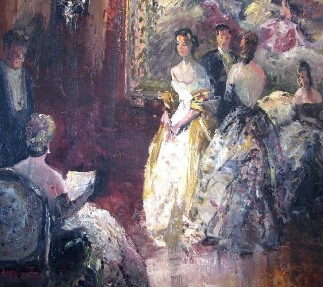 BEAUTIFUL OIL ON CANVAS BY LUDWIG GSCHOSMANN