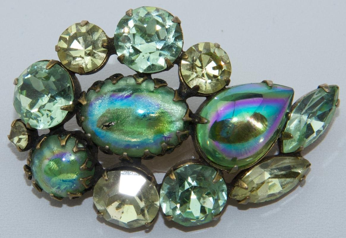 Outstanding Regency Aurora Borealis Brooch