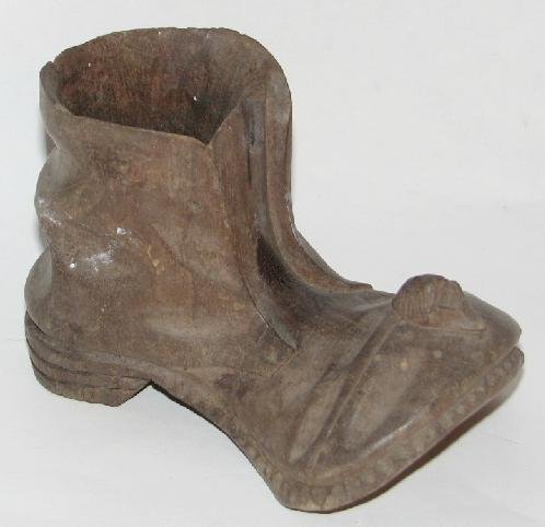 VERY UNIQUE CARVED SHOE
