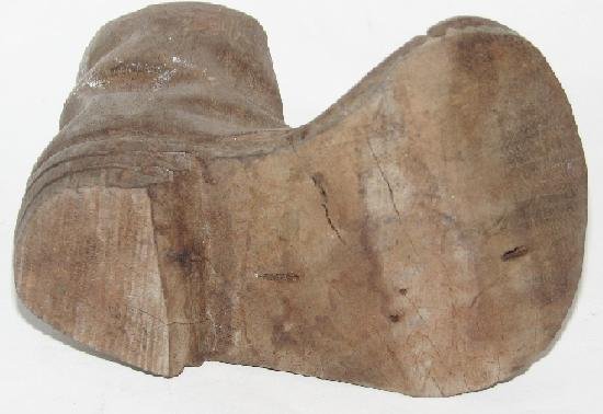 VERY UNIQUE CARVED SHOE