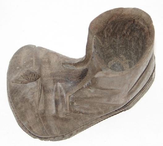 VERY UNIQUE CARVED SHOE