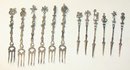 VERY ORNATE - 800 SILVER FORK AND PICK SET