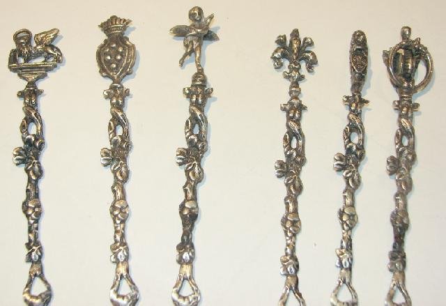 VERY ORNATE - 800 SILVER FORK AND PICK SET