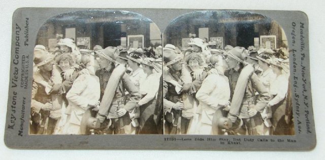 THE LONG KISS GOODBYE - WORLD WAR I STEREOVIEW