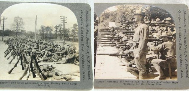 WORLD WAR I STEREOVIEWS - SET OF FOUR