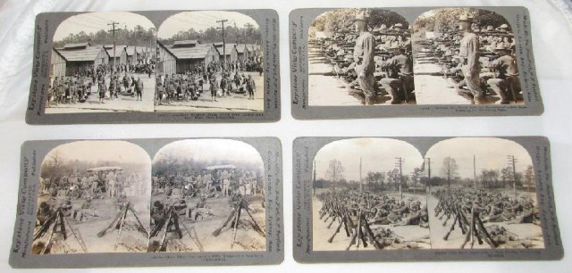 WORLD WAR I STEREOVIEWS - SET OF FOUR