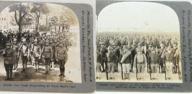 WORLD WAR I STEREOVIEWS - SET OF FOUR