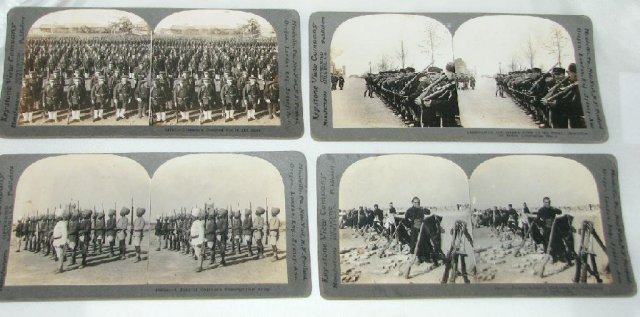 WORLD WAR I STEREOVIEWS - SET OF FOUR