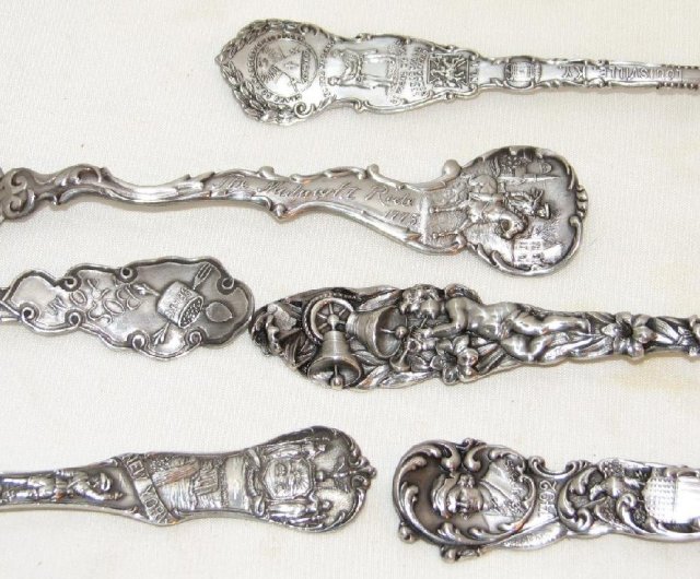 SET OF 12 STERLING SPOONS