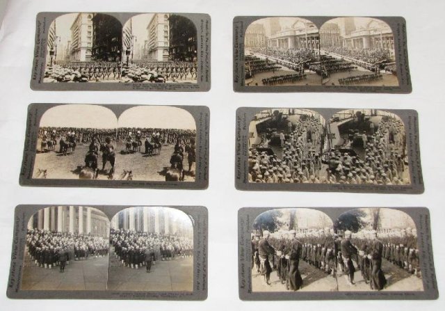 GROUP OF SIX WORLD WAR I STEREOVIEWS