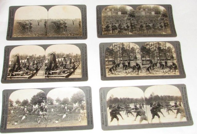 GROUP OF SIX WORLD WAR I STEREOVIEWS