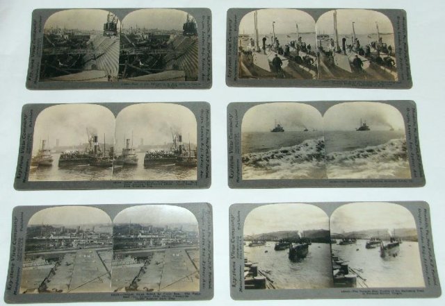 GROUP OF SIX WORLD WAR I STEREOVIEWS