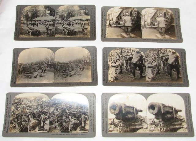 GROUP OF SIX WORLD WAR I STEREOVIEWS