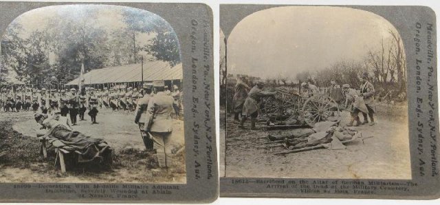 GROUP OF SIX WORLD WAR I STEREOVIEWS