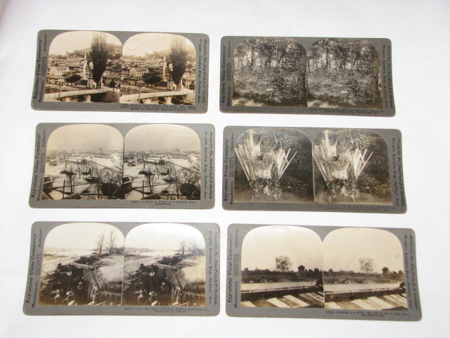 GROUP OF SIX WORLD WAR I STEREOVIEWS
