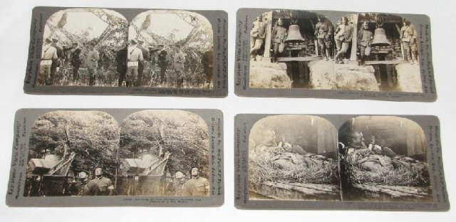 GROUP OF SIX WORLD WAR I STEREOVIEWS