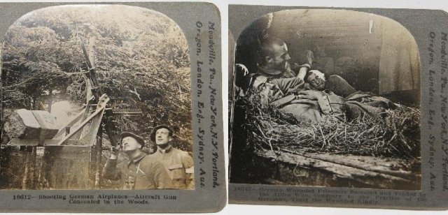 GROUP OF SIX WORLD WAR I STEREOVIEWS