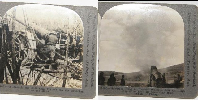 GROUP OF FOUR WORLD WAR I STEREOVIEWS