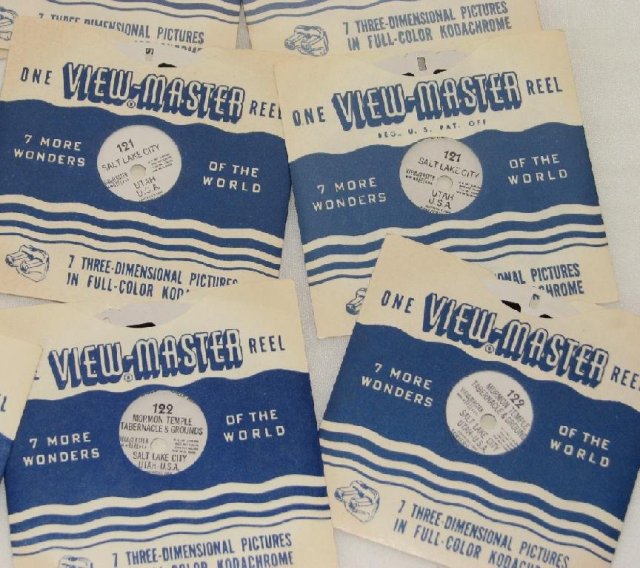 SET OF NINE VIEWMASTER REELS FEATURING UTAH