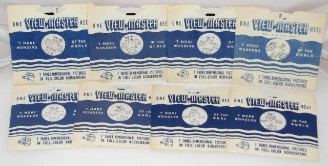 SET OF NINE VIEWMASTER REELS FEATURING FLOWERS