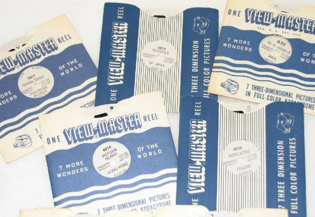 SET OF SEVEN VIEWMASTER REELS FEATURING INTERNATIONAL LOCATIONS