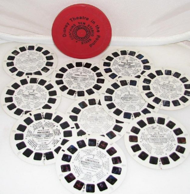 SET OF TEN DISNEY VIEWMASTER REELS