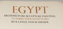 EGYPT - ARCHITECTURE - SCULPTURE - PAINTING