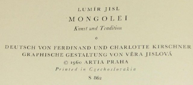 MONGOLEI - KUNST AND TRADITION