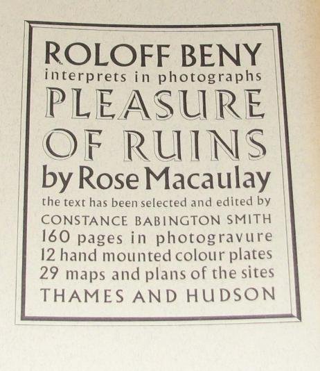 PLEASURE OF RUINS