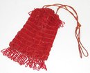 BEAUTIFUL RED BEADED PURSE
