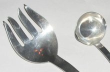 TWO STERLING SILVER PIECES BY F. RAMIREZ