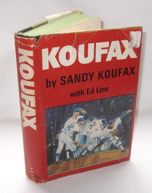 SANDY KOUFAX AUTOGRAPHED BOOK -