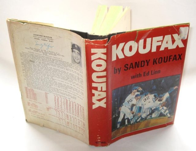 SANDY KOUFAX AUTOGRAPHED BOOK -