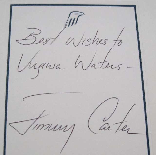 JIMMY CARTER AUTOGRAPHED BOOK - BEYOND THE WHITE HOUSE