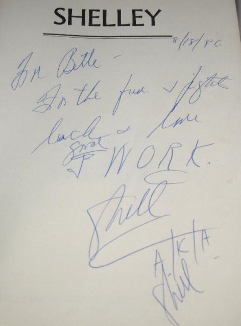 SHELLEY WINTERS AUTOGRAPHED AUTOBIOGRAPHY